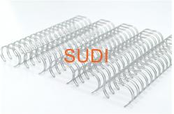 China Twin Loop Coated Steel ODM 2:1 Pitch Metal Binding Coils supplier
