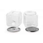 Square PET Tube Packaging , Easy Open Clear Plastic Packaging Tubes for sale