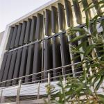 55x300 Fireproof Aluminum Sun Louver 2.5mm With Aerofoil Louver Blades for sale