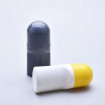 Sturdy Smooth Roll On Deodorant Bottle , Plastic Roller Ball Bottles Customizable Logo for sale