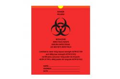 China 85cm*65cm HDPE LDPE Autoclave Biohazard Bags Drawstring Deisgn supplier
