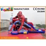 PVC Tarpaulin Commercial Bouncy Castles Spiderman Inflatable Bouncer Slide for sale