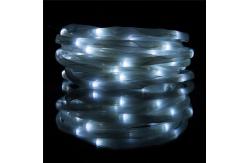 China 20m Solar Powered LED Ground Lights 2.4V Warm White Solar Rope Lights supplier