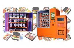 China Refrigerated Cooling Food Vending Machine , Healthy Meal Vending Machine With Microwave supplier