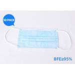 CE FDA Disposable Mask Disposable Mouth Mask Adjustable Nose Bridge for sale