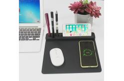 China Reusable Ultraportable Wireless Charging Mouse Pad Nonslip For PC supplier