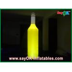 Polyester Yellow Inflatable Wine Bottle / commercial grade inflatables