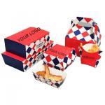 Custom Eco-Friendly Burger Box for Fast Food Takeaway CMYK Color Printing Pantone and Custom Accessories for sale