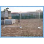 Hot Dipped Galvanized Site Security Temporary Mesh Fencing 2.4x2.1m Size AS 4687 Standard for sale