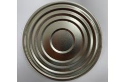 China Tinplate Can Lid 603D 153mm Fruit / Bean Can Bottom Antirust Cover supplier