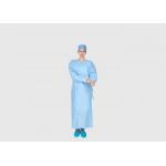 Light Weight 35g Dust Proof Blue Sms Surgical Gown , Disposable Surgery Gowns for sale