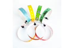 China Make Your Event Stand Out with Customizable PVC Wristbands Heat Transfer Printing supplier