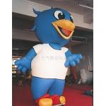 CE outdoor lovely inflatable blue bird model, animal character inflatables for sale