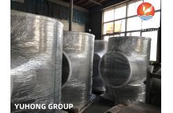 China Duplex Alloy Steel Reducer Tee ASTM A815 WP  WX S32750  Sewage Treatment Pipeline supplier