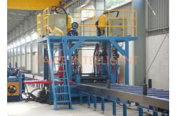 China Flange Width 150－500mm Pull Through Welding Machine H Beam supplier