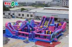 China Amusement Park Inflatable Bounce With Slide Digital  Printing supplier
