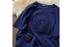 China Fashion Blank T Shirts Three Dimensional Bump Embossed Tee Pullover Sustainable supplier