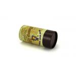 Yellow Biodegradable Cylinder Paper Cans Packaging For Tea / Gift for sale