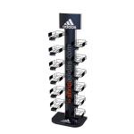 Splendid Clothing Display Racks Free Standing Shoes Display Stand Steel With Baskets for sale