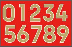 China Customized Durable Heat Press Names And Numbers For jerseys uniforms supplier