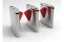 China Fingerprint Access Control Flap Barrier Gate Face Recogniton For Ticket Management System supplier