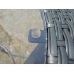 Pool / Beach Leisure Resin Wicker Chair Set With Aluminum Frame