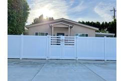China Solid Panel Plastic Garden Pool House Villa Picket 8 Vinyl Fence supplier
