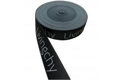 China Printed Elastic Polyester Knitted Webbing With Custom Logo For Garment supplier