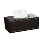 PU Leather Anti Moisture Rectangular Napkin Tissue Box Household Storage Organization