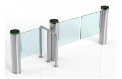 China Fast Lane Cylindrical 168mm Pedestrian Swing Gate Self Closing supplier