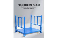 China Warehouse Storage Pallet Stackable Metal Racks Heavy Duty Pallet Stacking Frames supplier