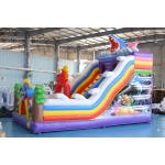 Custom Printed Inflatable Dry Slide with Bouncy Castle Design for Kids Events