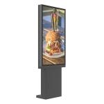65 inch High Brightness Weatherproof Outdoor Drive Thru Menu Board with floorstanding base for sale
