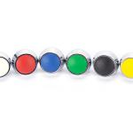 2Pin 12mm Momentary Push Button Switch , IP65 Flat Momentary Switch for sale