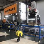 10ton 15m Single Girder Low Headroom Electric Wire Rope Hoist With C-shaped Design for sale