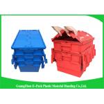 Plastic Storage Attach Lid Containers 600 * 400mm Assorted Height for sale