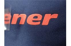 China Eco - Friendly Black Velcro Custom Hook And Loop Gray TPU Logo Clothing Patch supplier
