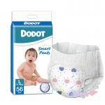 ISO9001 Pull Up Baby Diaper Pant Magic Tape A Grade 360° Elastic Surround Waist for sale