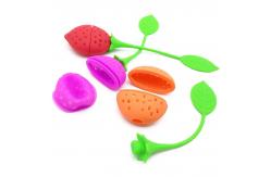 China Lightweight Silicone Tea Strainer Infuser Multicolor Harmless supplier