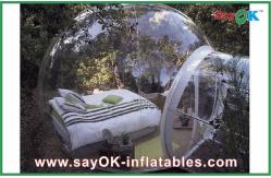 China Transparent PVC Inflatable Transparent Dome Tent , Inflatable Tent Bubble supplier