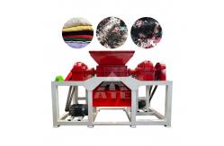 China Double Shaft Cloth Shredder Machine 200-10000kg/H Waste Cloth Shredding Machine supplier