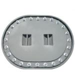 Stainless Steel Ship Manhole Cover Round Angle Watertight / Weathertight for sale