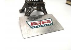 China 85x54mm Custom Enamel Metal Membership Card Colored Glossy supplier