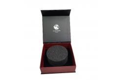 China Custom Logo Luxury Black Gift Box with Magnetic Closure Made from Recycled Materials supplier
