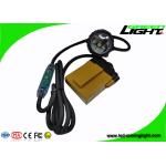 Strong Brightness LED Warning Light , 3W Miners Cap Lamp 10.4Ah SAMSUNG Battery for sale