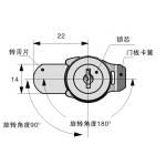 Chrome Plated Electronic File Cabinet Lock Industrial Compression Cam Latch