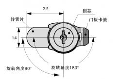 China Chrome Plated Electronic File Cabinet Lock Industrial Compression Cam Latch supplier
