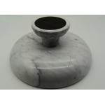 10 Inch Solid Stone Serving Bowl , Real Marble Fruit Bowl With Stand