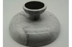 China 10 Inch Solid Stone Serving Bowl , Real Marble Fruit Bowl With Stand supplier