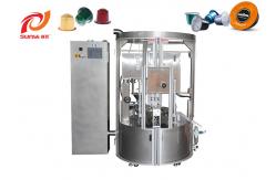 China PLC Control System Nespresso Coffee Capsule Filling And Sealing Rotary Machine supplier